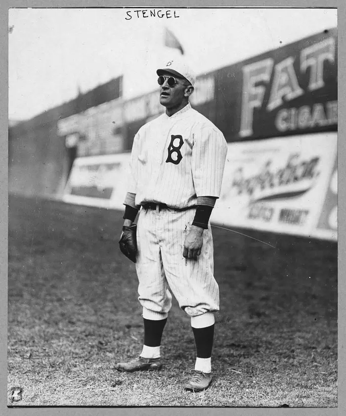 Casey Stengel, full-length portrait