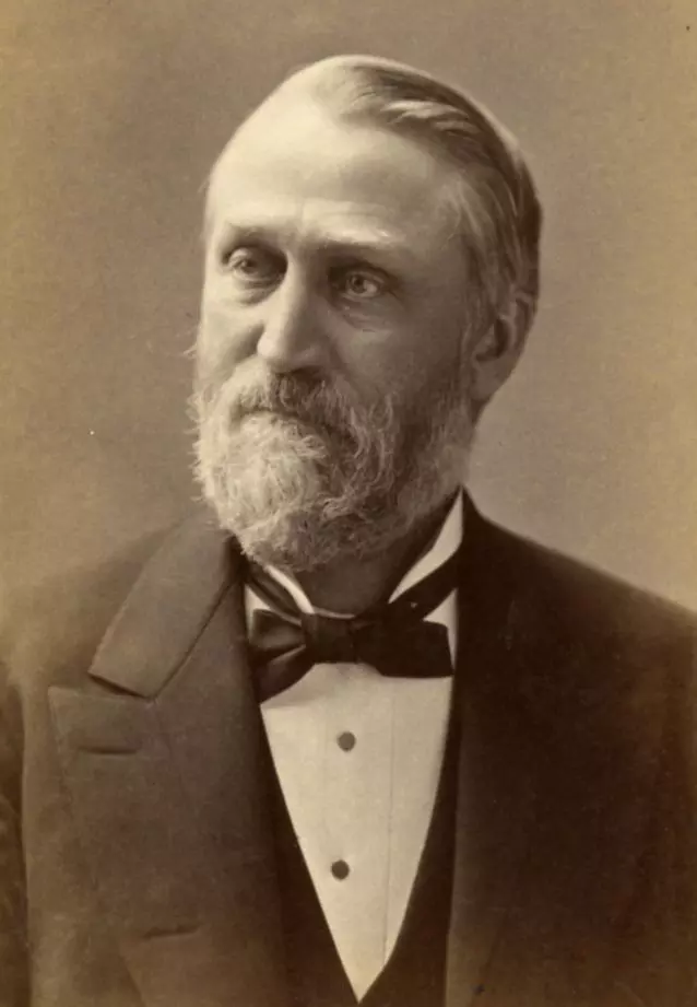 Portrait: Daniel Fowler DeWolf.  Middle Bass Club member 1877 to 1890.  Built a cottage in 1881 on Grove Avenue.  Source: Case Western Reserve University Archives