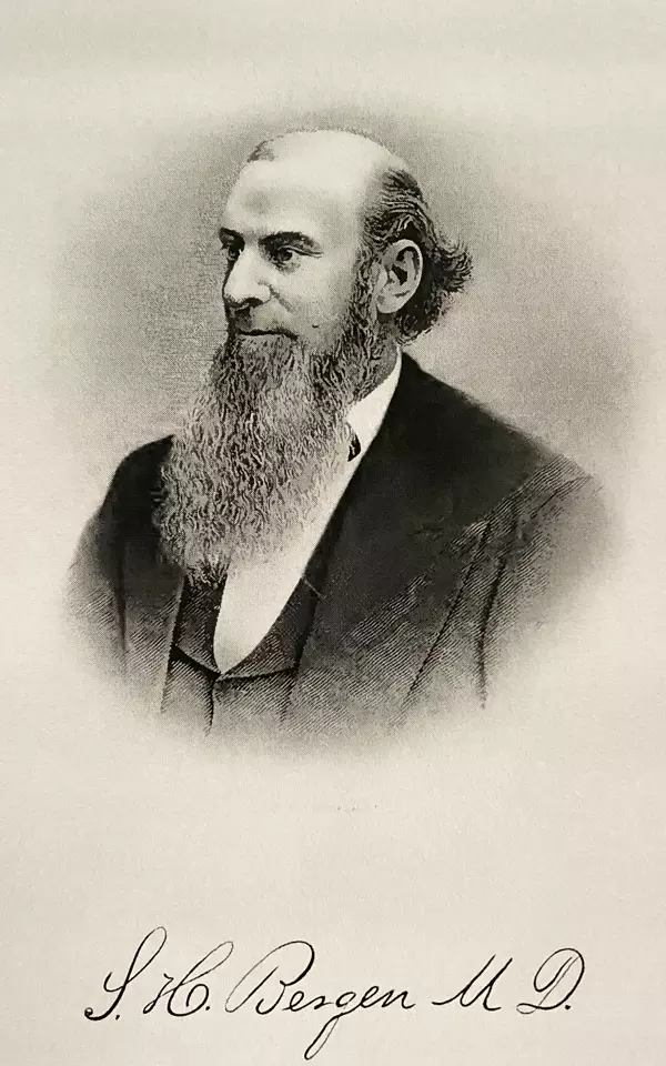 Dr. Symmes Henry Bergen. Middle Bass Club member 1877 to 1881 with Mrs. Bergen being a member until 1902 and the estate until 1904.