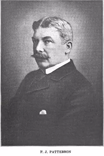 Francis Jefferson Patterson. Middle Bass Club member from 1896 to 1907 (Estate). Dayton, Ohio. Source: NCR Retrospective