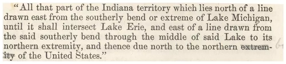 Establishing Ohio state lines