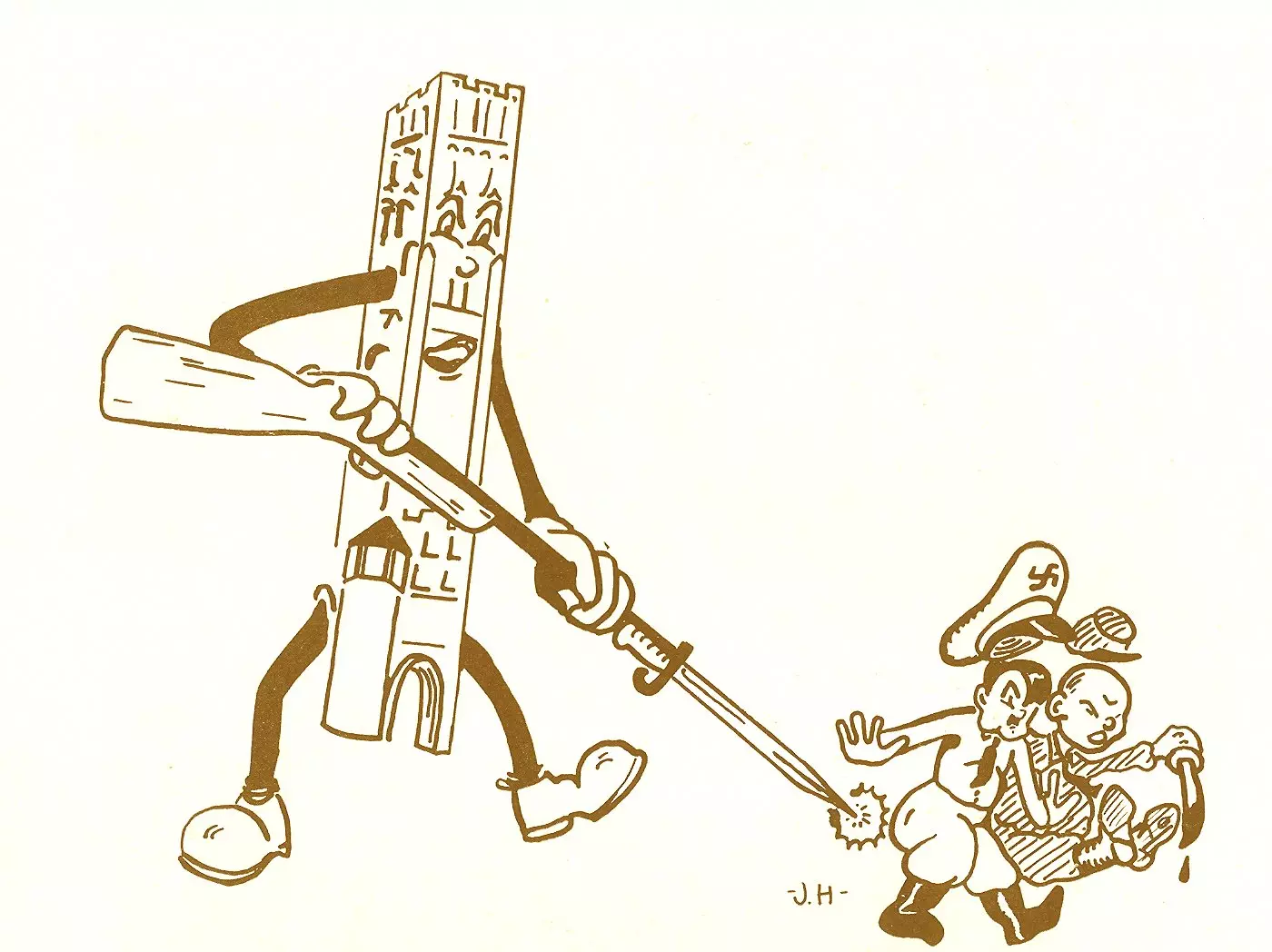 War War II cartoon