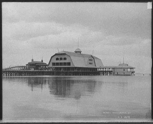  Views of the Casino Amusement Park roller coaster at Toledo Beach (circa 1900-1910)