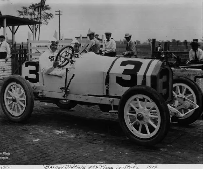 Barney Oldfield 5th place in state, 1914