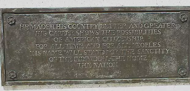 McKinley Memorial, Plaque 2