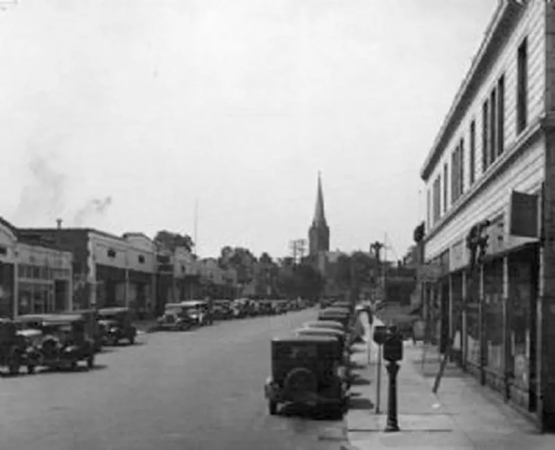 View of St. Patrick's Church in the 1940s