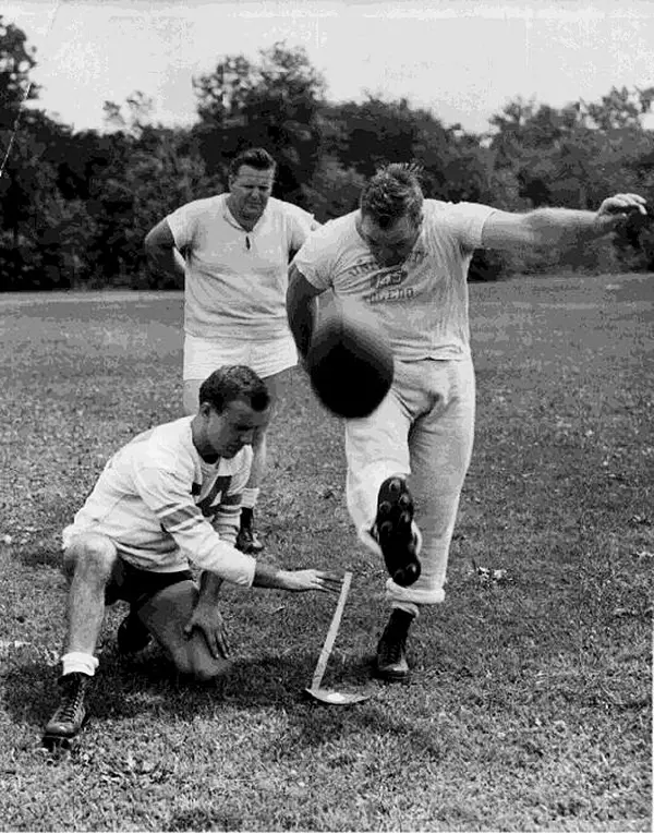 Football on campus, 1946