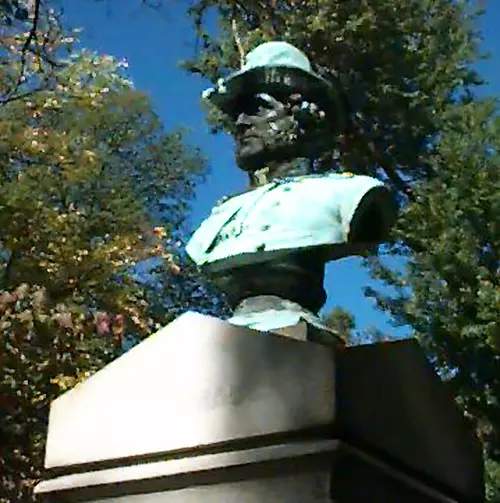 Gen. James B. Steedman's grave (front angled view)